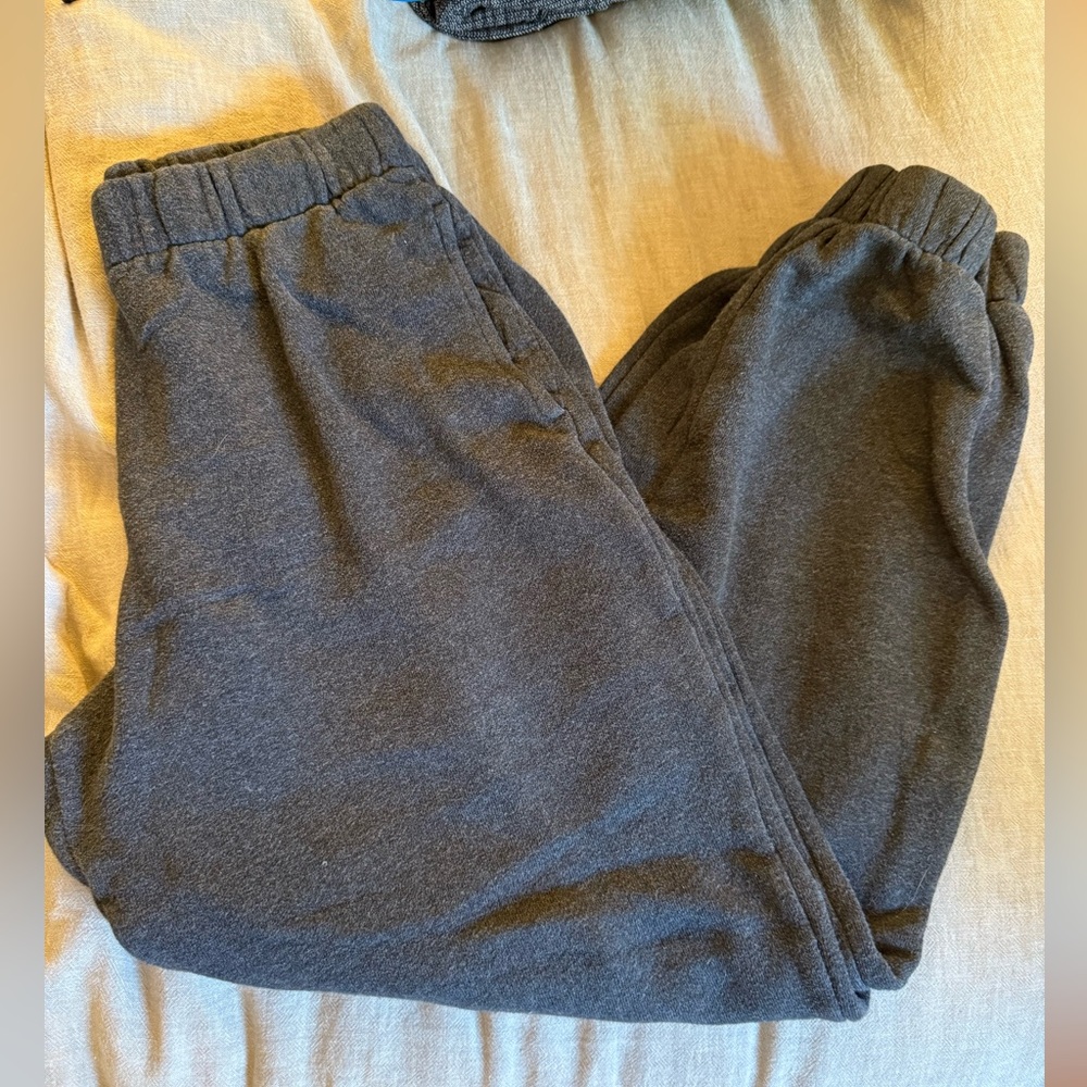 Brandy Melville Heather Grey Sweats with Elastic Waistband